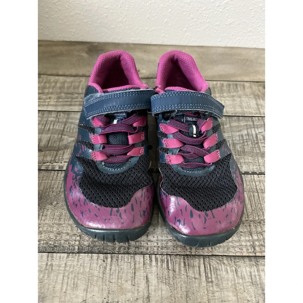 Merrell Kid's Size 12 Trail Glove Outdoor Purple Pink Minimalist Hiking Water